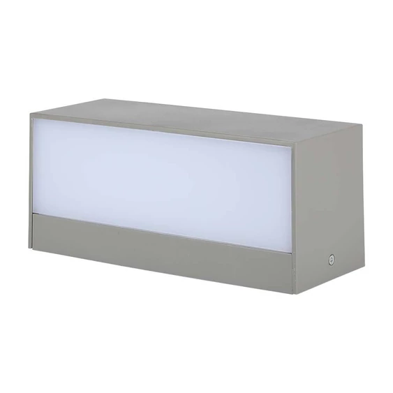V-TAC 12W kültéri, téglatest alakú, fali LED lámpa hideg fehér - SKU 218244