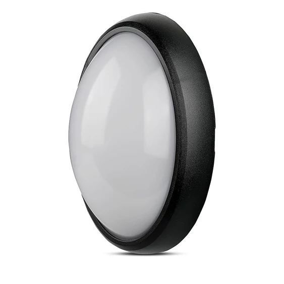 12W LED Full Oval Ceiling Lamp Black Body IP54 3000K