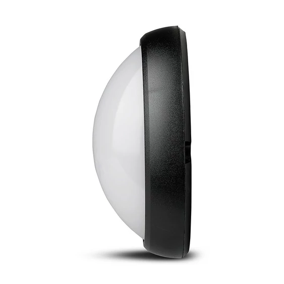 12W LED Full Oval Ceiling Lamp Black Body IP54 3000K