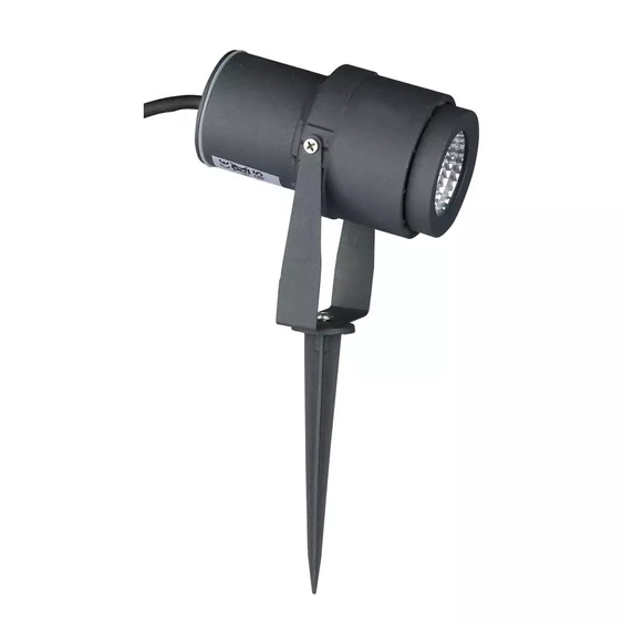 V-TAC 12W, szürke, földbe szúrható talajlámpa, IP65, meleg fehér - SKU 7550