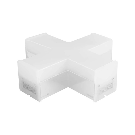 V-TAC 12W X alakú csatlakozó NEWLINE lineáris lámpatesthez, fehér, természetes fehér  - SKU 10142