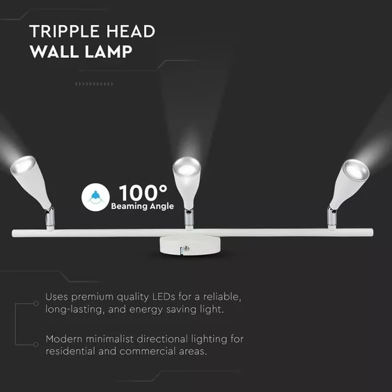 V-TAC 13.5W fehér mennyezeti LED lámpa meleg fehér - SKU 8270
