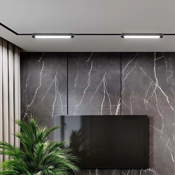 V-TAC 14W lineáris LED lámpatest Slim 48V mágneses sínhez, meleg fehér - SKU 10243