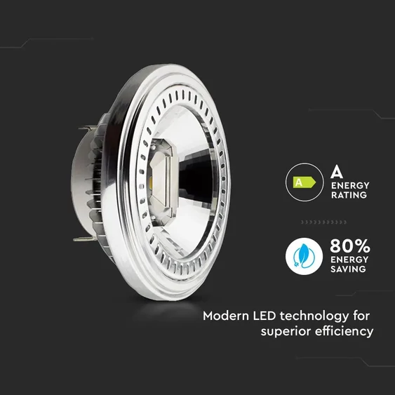 V-TAC 15W AR111 G53 LED égő hideg fehér 40° - SKU 4255