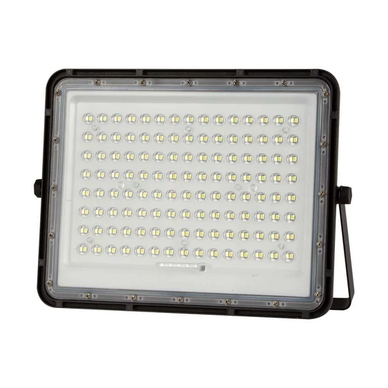 V-TAC 16000mAh napelemes LED reflektor 20W hideg fehér, 1800 Lumen, fekete házzal - SKU 7827