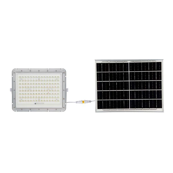 White LED 20W solar floodlight, 16000mAh battery, 4000K, IP65