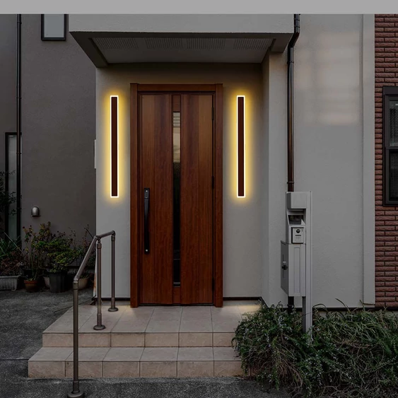 V-TAC 17W Corten barna fali lámpa, IP65, meleg fehér, 125 Lm/W - SKU 6828
