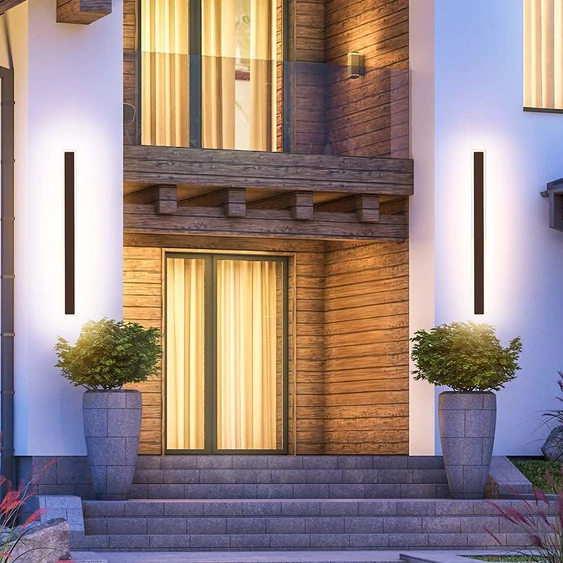 V-TAC 17W Corten barna fali lámpa, IP65, természetes fehér, 137 Lm/W - SKU 6829