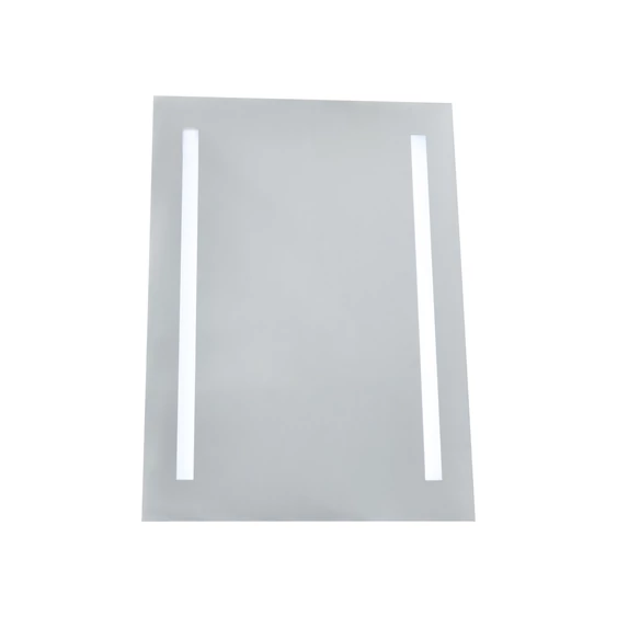 4W LED Mirror Light Rectangle Chrome With Pull Cord Switch 500*390*35mm IP44 Anti Fog 6400K + 13W Heater