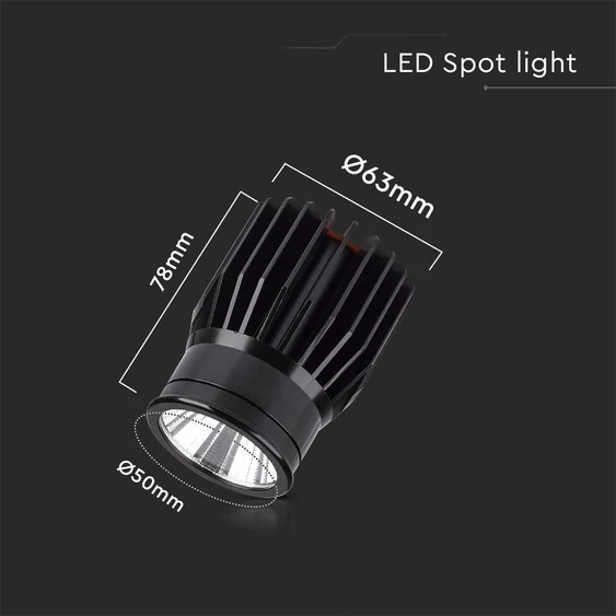 V-TAC 18W LED spot modul GU10 keretekhez, hideg fehér - SKU 10303