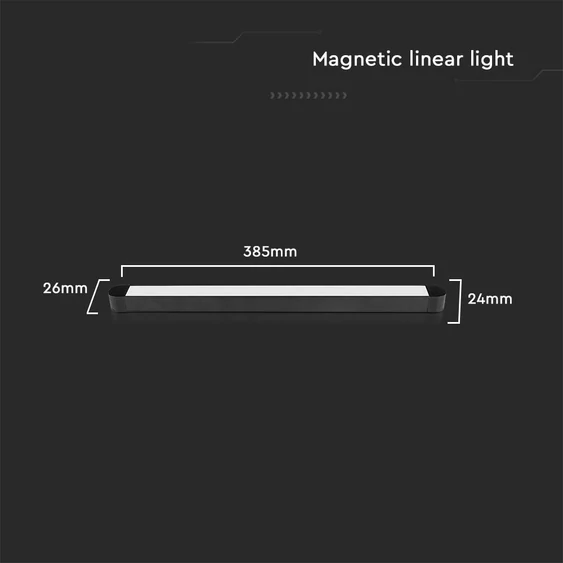 V-TAC 18W lineáris LED lámpatest Slim 48V mágneses sínhez, természetes fehér - SKU 10245