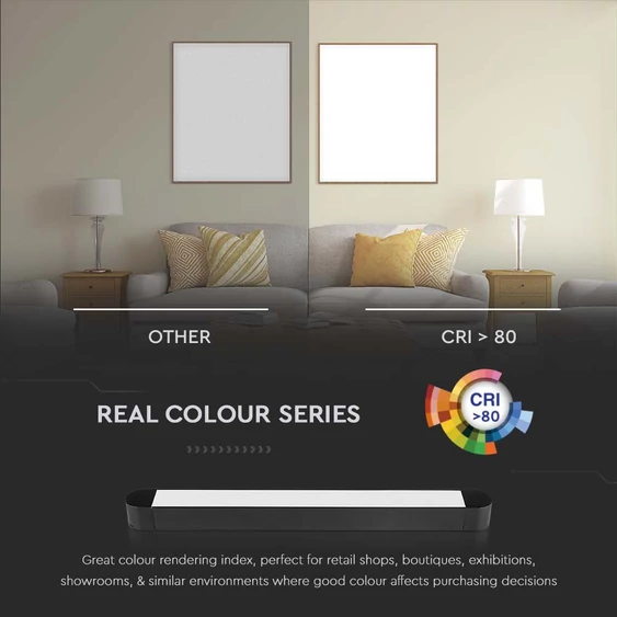V-TAC 18W lineáris LED lámpatest Slim 48V mágneses sínhez, természetes fehér - SKU 10245