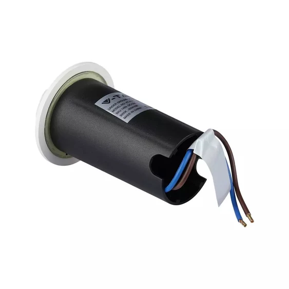 V-TAC 1W 12V kültéri, 4 irányú talajlámpa, fehér, IP67 90°, meleg fehér - SKU 1469
