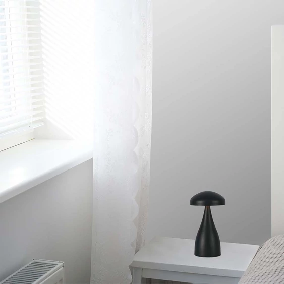 V-TAC 1W fekete, érintéssel vezérelhető akkumulátoros asztali LED lámpa, CCT - SKU 7895
