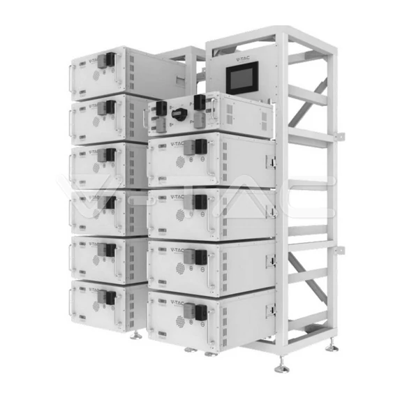 V-TAC 10 akkumulátorhoz és 1 darab vezérlőboxhoz való szekrény, rack - SKU 12260