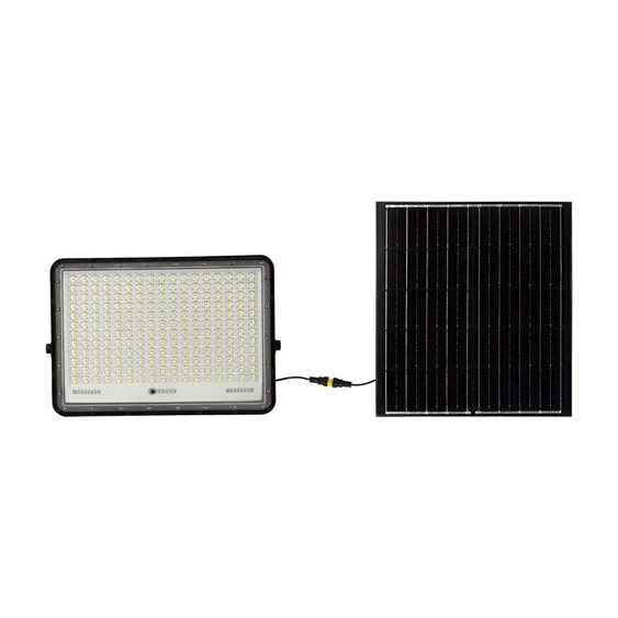 Black LED 30W solar floodlight, 20000mAh battery, 6500K, IP65