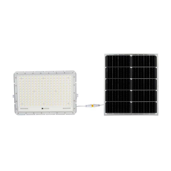 White LED 30W solar floodlight, 20000mAh battery, 4000K, IP65