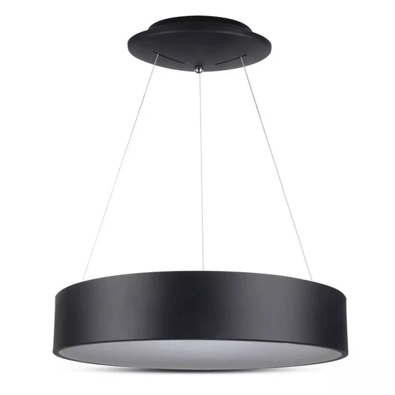 20W LED Surface Smooth Pendant Light Dimmable Black 3000K