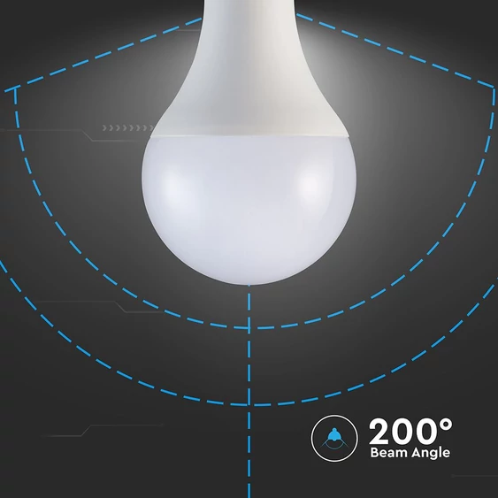 V-TAC 20W E27 meleg fehér A80 LED égő, 120 Lm/W - SKU 23747