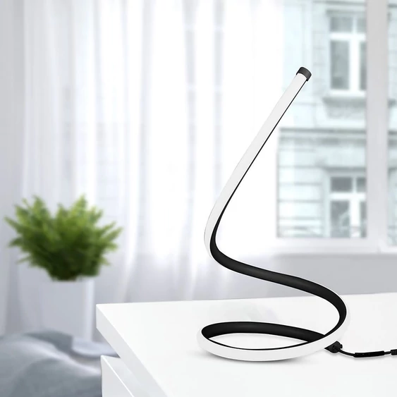 V-TAC 20W fekete asztali LED lámpa, meleg fehér - SKU 2140311