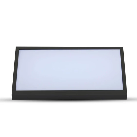 V-TAC Landscape 20W kültéri fali LED lámpa hideg fehér, fekete házzal, 100 Lm/W - SKU 6812