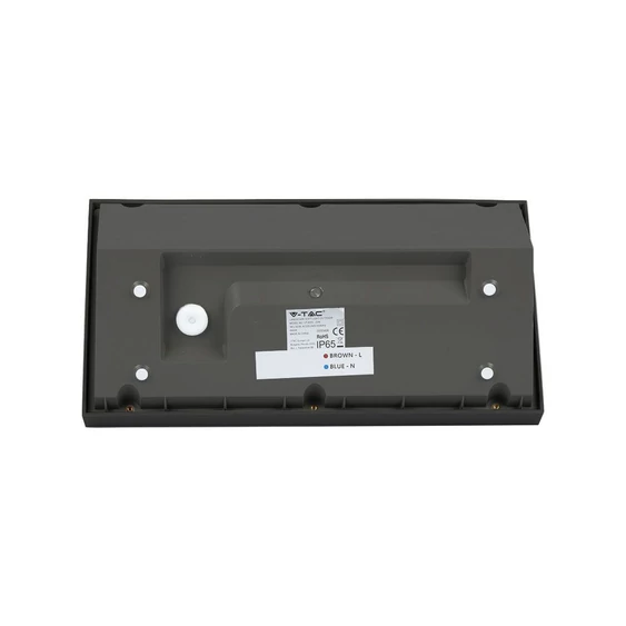 V-TAC Landscape 20W kültéri fali LED lámpa természetes fehér, fekete házzal, 100 Lm/W - SKU 6811