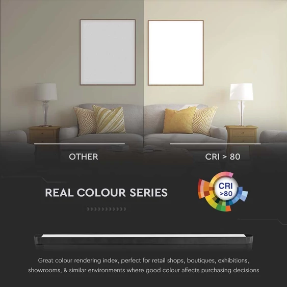V-TAC 22W lineáris LED lámpatest Slim 48V mágneses sínhez, természetes fehér - SKU 10248