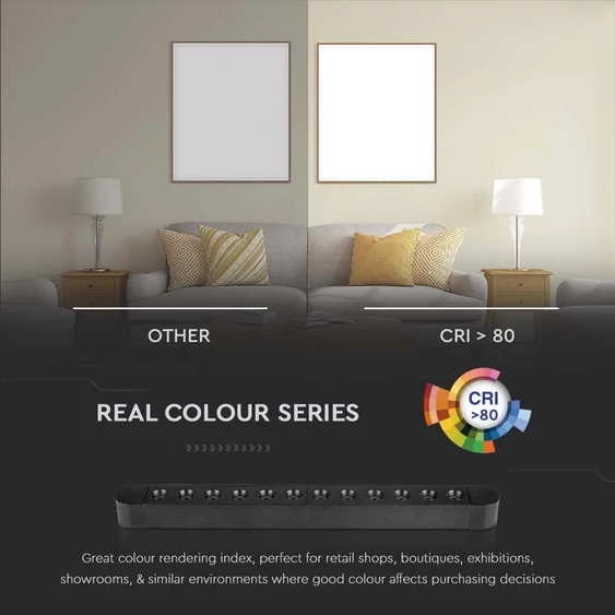 V-TAC 22W spot LED lámpatest Slim 48V mágneses sínhez, hideg  fehér - SKU 10241