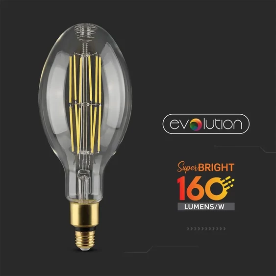 LED Bulb 24W E27 ED120 Clear Cover 6400K 160LM/W EVOLUTION