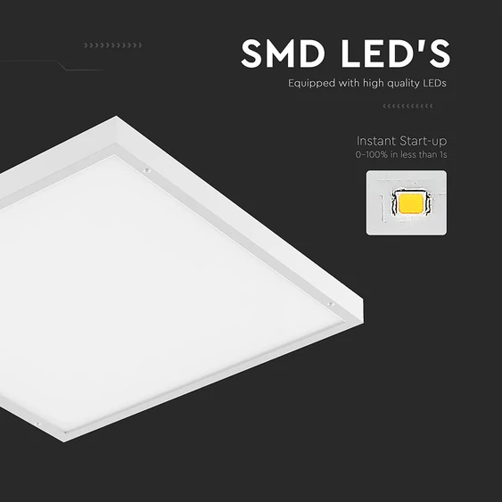 V-TAC 2in1 LED panel hideg fehér 36W 60 x 60cm, 120 Lm/W - SKU 23766