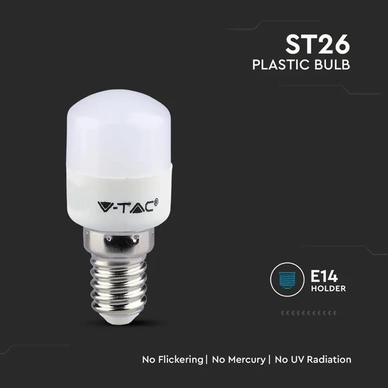 V-TAC 2W E14 hideg fehér ST26 LED égő - SKU 21236