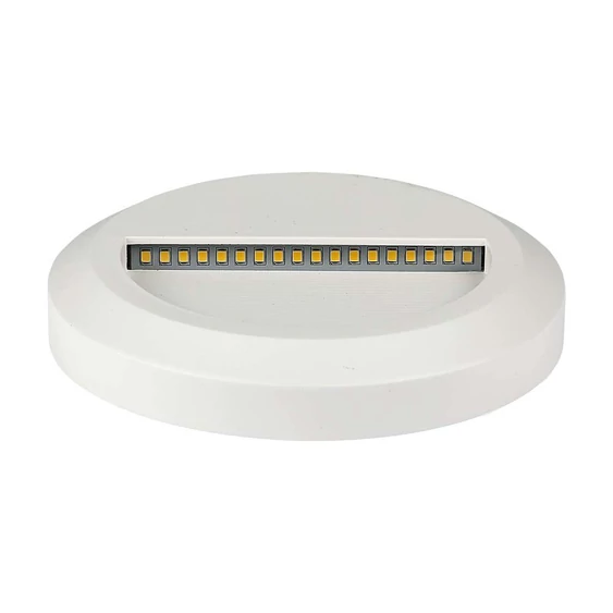 V-TAC 2W fehér LED lépcsővilágítás, kerek, IP65, természetes fehér - SKU 211314