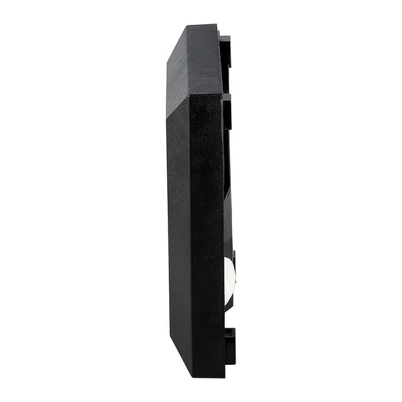V-TAC 2W fekete LED lépcsővilágítás, szögletes, IP65, meleg fehér - SKU 211323
