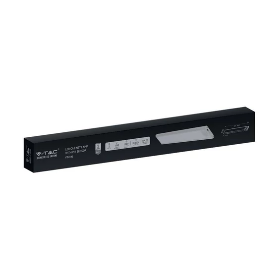 V-TAC 2W, 2in1 akkumulátoros LED bútorvilágítás, természetes fehér, ezüst házzal, 40 cm - SKU 2962