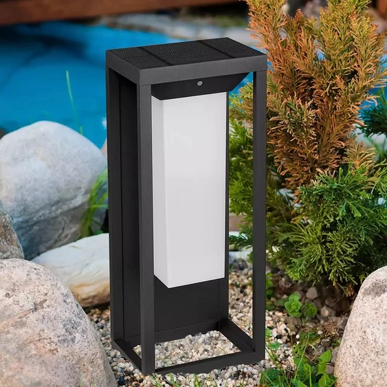 V-TAC 2W napelemes fali LED lámpa, IP65, meleg fehér - SKU 784