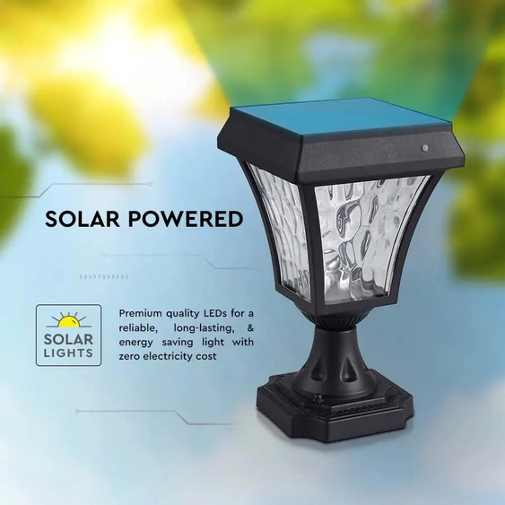 2W LED Solar Stand Lamp Black Body 3in1 IP44