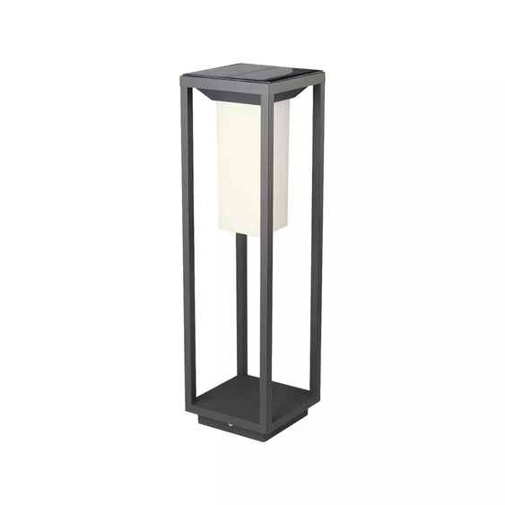 2W LED Solar BollarD Light SAMSUNG CHIP Grey Body 3000K