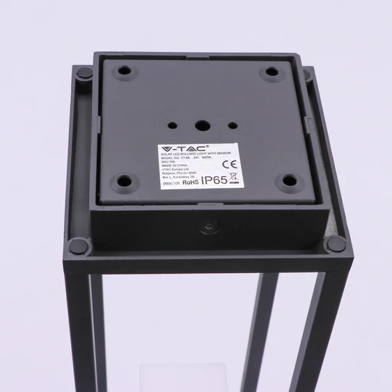 2W LED Solar BollarD Light SAMSUNG CHIP Grey Body 3000K