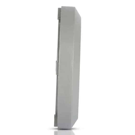 V-TAC 2W szürke LED lépcsővilágítás, kerek, IP65, meleg fehér - SKU 1319