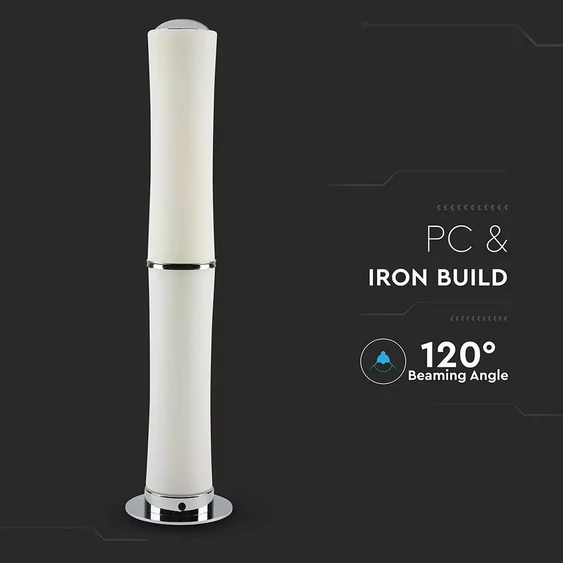 40W LED Floor Lamp Touch Dimmable White