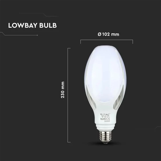 V-TAC 36W E27 hideg fehér LED égő - SKU 285