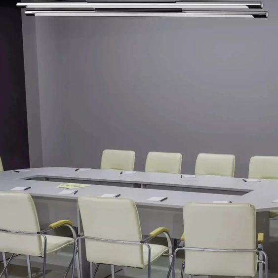 36W Designer Sleek Ceiling Surface Pendant Chrome 4000К