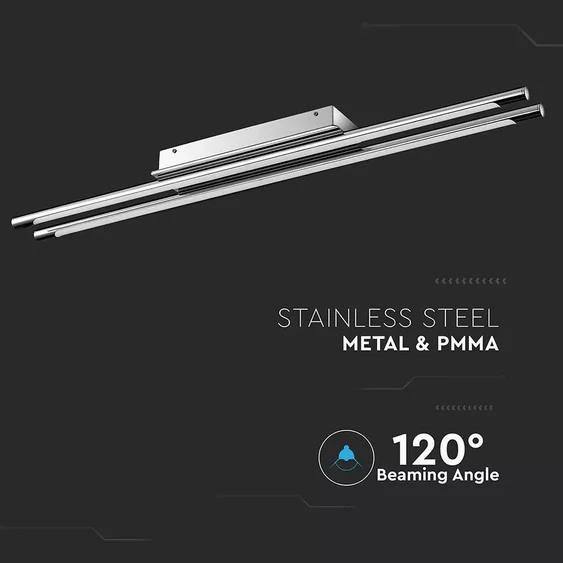 36W Designer Sleek Ceiling Surface Pendant Chrome 4000К