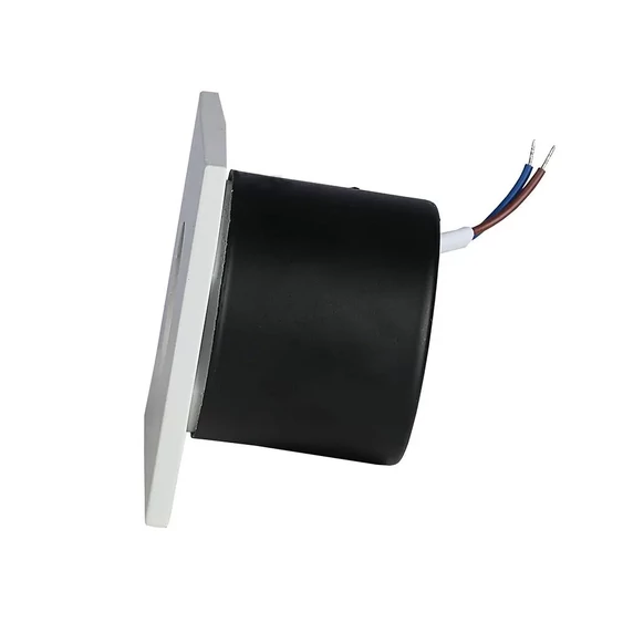 V-TAC 3W beltéri LED lépcsővilágítás, szögletes, meleg fehér - SKU 1209