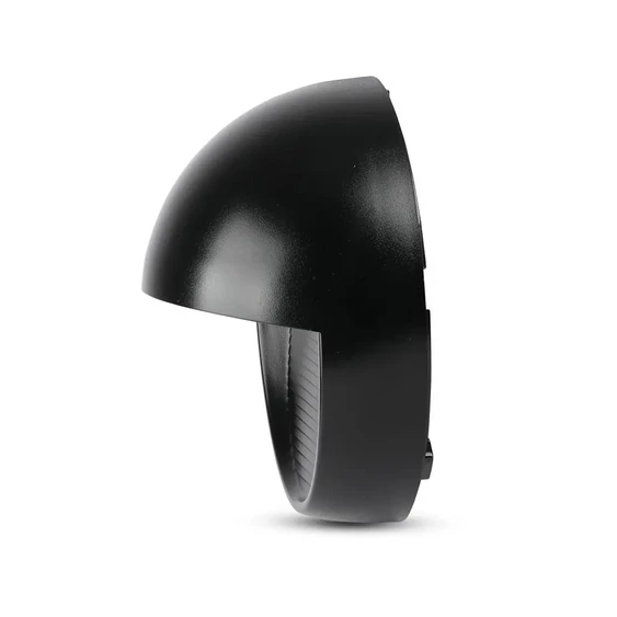 V-TAC 3W fekete LED lépcsővilágítás, kerek, IP65, meleg fehér - SKU 1404