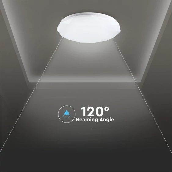 V-TAC 40W csillagos, mennyezeti LED lámpa, változtatható szinhőmérséklet - SKU 14931
