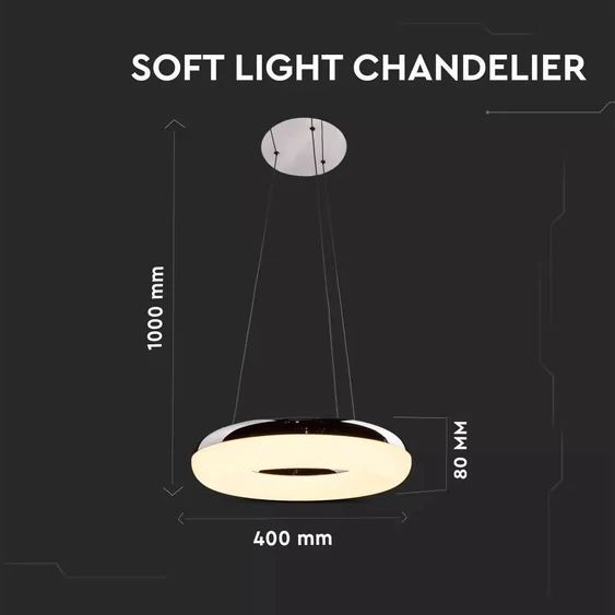 40W Soft Light Chandelier ф40 3000K