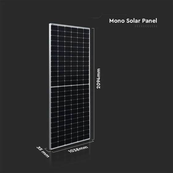 V-TAC 450W Mono félcellás szolár panel, napelem, 2094x1038x35mm - SKU 11353