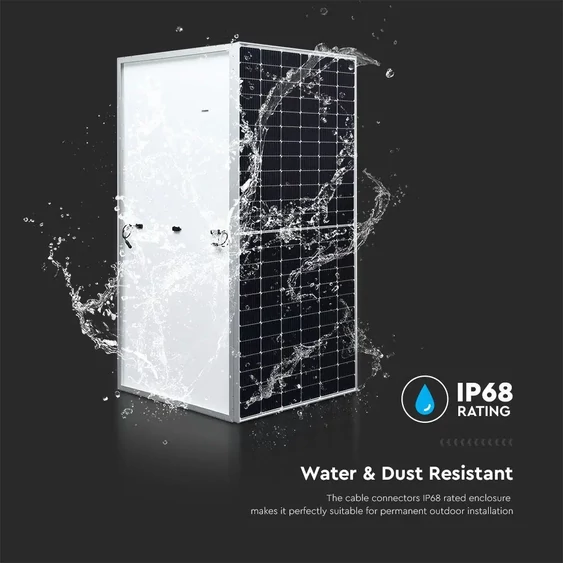 V-TAC 450W Mono félcellás szolár panel, napelem, 2094x1038x35mm - SKU 11353