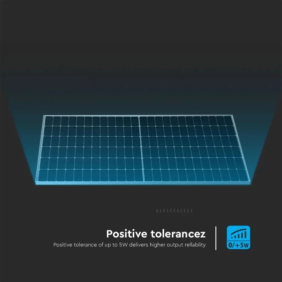 V-TAC 450W Mono félcellás szolár panel, napelem, 2094x1038x35mm - SKU 11353